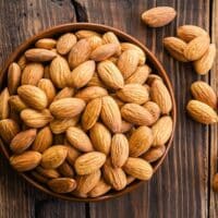 Almonds in a bowl