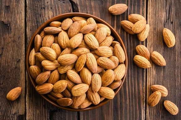 Almonds in a bowl