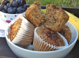 Vegan Coconut banana muffins