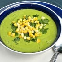 Raw Cucumber-avocado soup