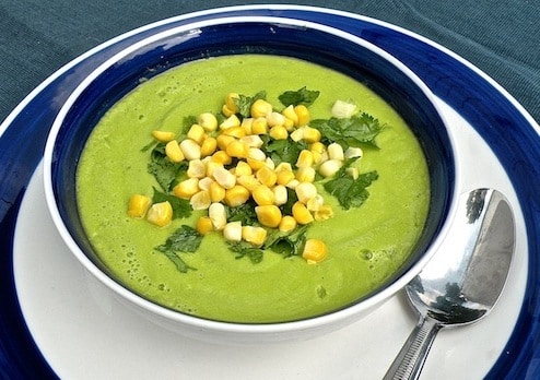 Raw Cucumber-avocado soup