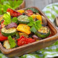 Roasted summer vegetables