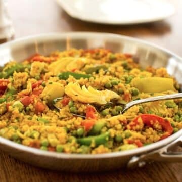 Quick Quinoa paella