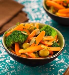 Carrot and broccoli salad