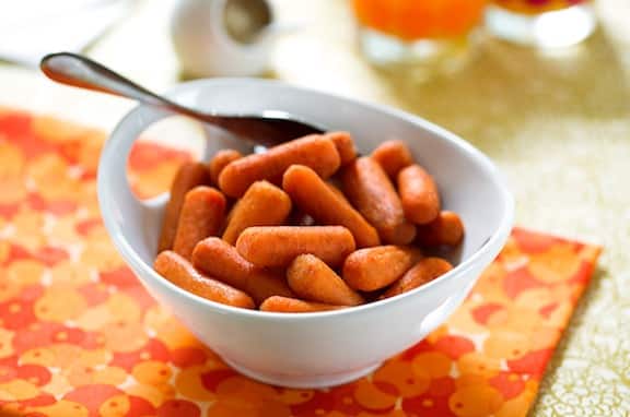 Receta de zanahorias baby asadas con arce