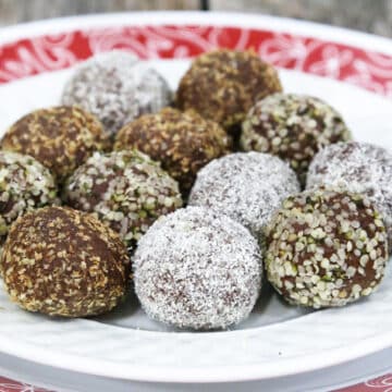 Chocolate peanut butter truffles