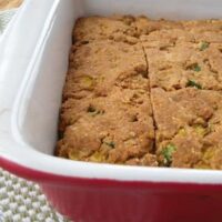 vegan green chile cornbread