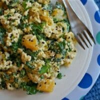 Creamy Tofu Scramble with Kale and Butternut Squash