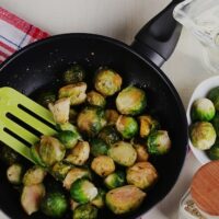 wine-glazed Brussels sprouts