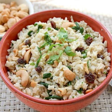 Cashew Basmati Rice Pilaf