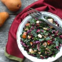 Fruity massaged kale salad