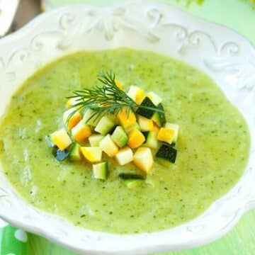 Creamy Zucchini Soup - vegan