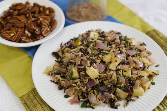 Wild Rice Pilaf with Apples and Pecans