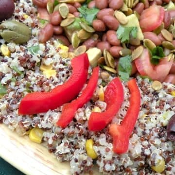 Composed quinoa salad recipe