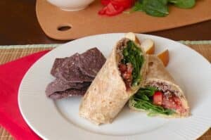 Hummus and Quinoa Wraps