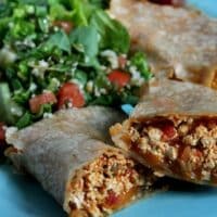 scrambled tofu burrito for lunch or dinner