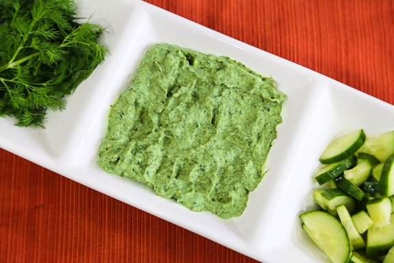 Spinach and Cumber Spread or Dip