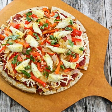 Vegan Onion and Artichoke Pizza recipe