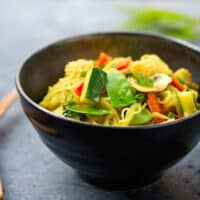 Coconut curry bean thread noodles