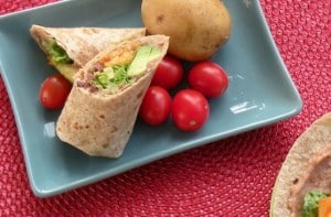 Refried bean wraps