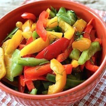 Sweet and Tangy Bell Pepper Salad