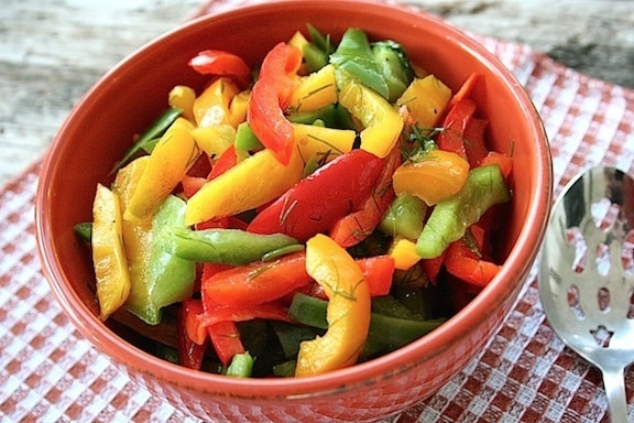 Sweet and Tangy Bell Pepper Salad