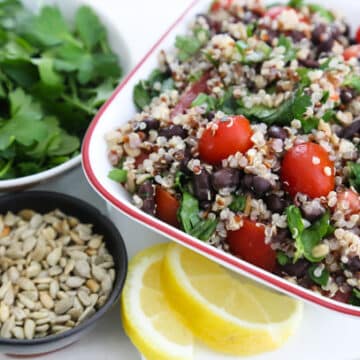 Quinoa and Black Bean Tabbouli