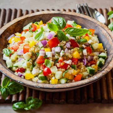 Summer garden quinoa salad