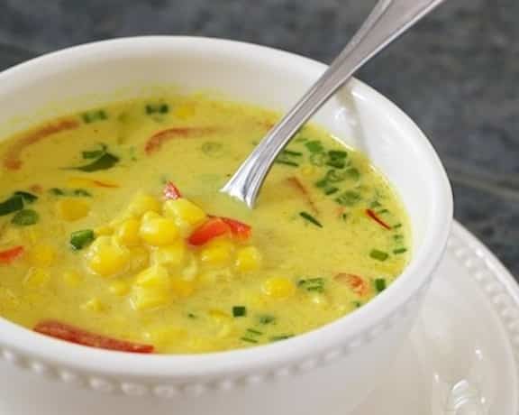 Nearly-Instant Thai Coconut Corn Soup