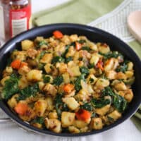 Skillet Potato Tempeh hash