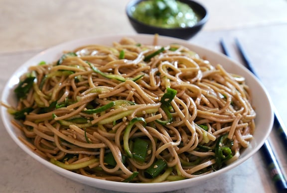 Cold Soba Noodle and Cucumber Salad
