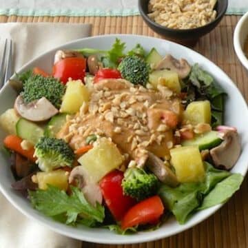 Thai-Style Tossed Salad with Coconut-Peanut Dressing