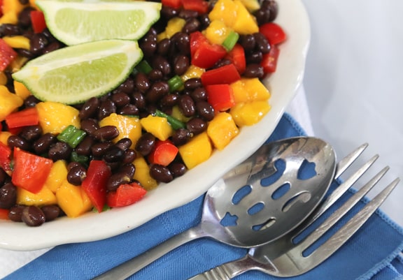 Papaya or Mango and Black Bean Salad