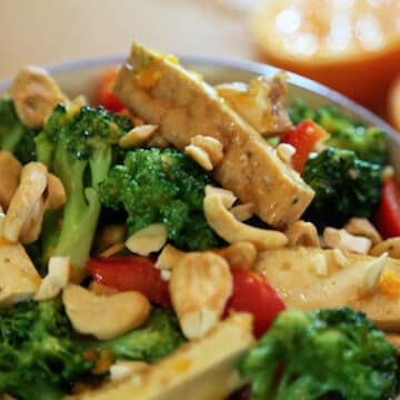 Orange-Glazed Tofu and Broccoli