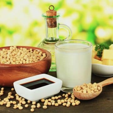 Soy products: soybeans, soy sauce, soy milk, tofu