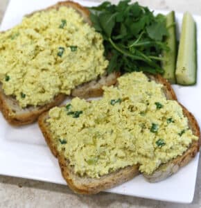 Vegan Tofu eggless "egg salad"