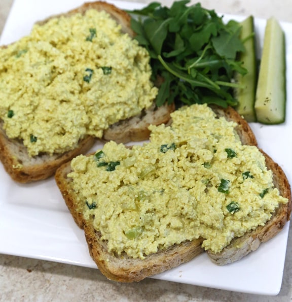 Vegan Tofu eggless "egg salad" 