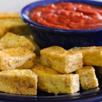 Baked tofu nuggets