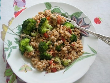 Farrotto With Sun-Dried Tomatoes, Broccoli and Basil Ellen Kanner