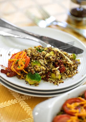 Vegan Broccoli Quinoa Casserole