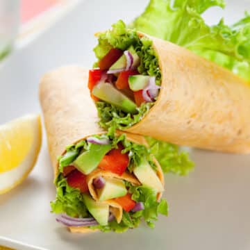 Tossed salad wraps