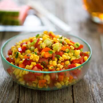 Tomato and corn salad