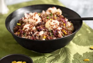 Quinoa Pilaf with Cauliflower and nuts