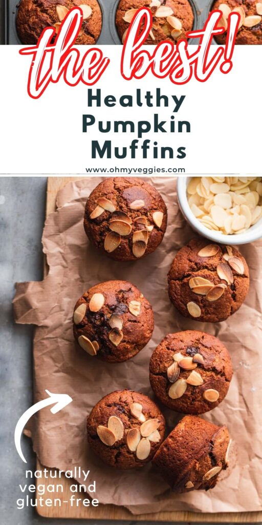 vegan pumpkin chocolate chip muffins