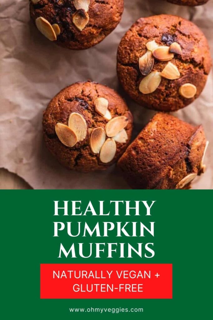 vegan pumpkin chocolate chip muffins