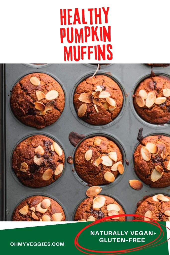 vegan pumpkin chocolate chip muffins