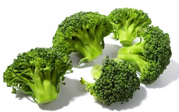 Broccoli on white