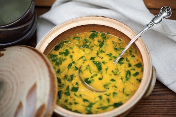 Coconut-Curried-Red-Lentil-Soup-with-Spinach leslie cerier