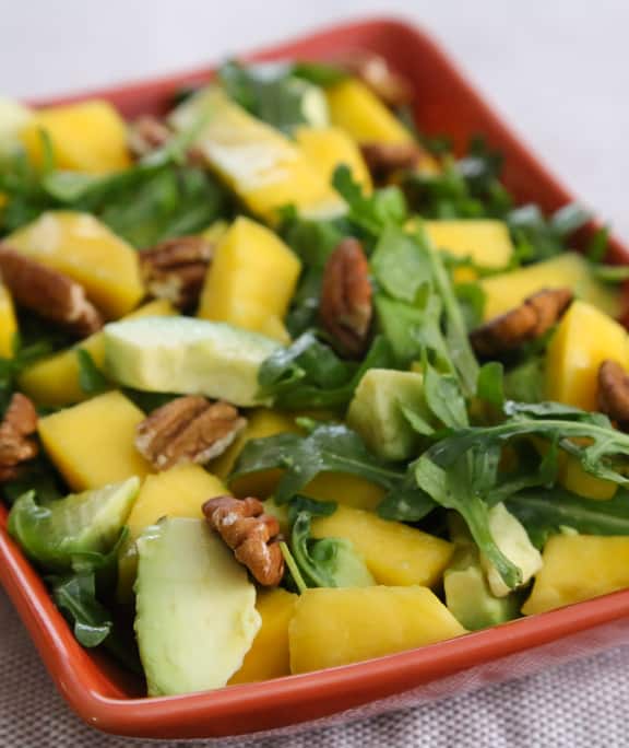 Mango, avocado, and arugula salad recipe