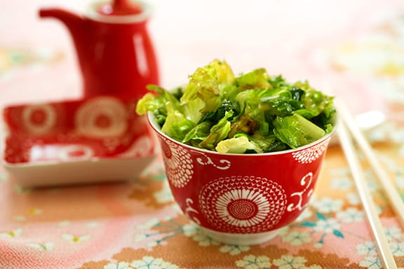 Chinese-style Stir-fried lettuce